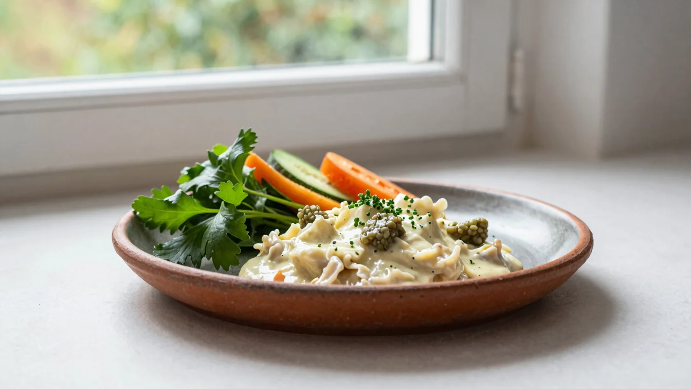 Editorial food photograph of a rustic Alsatian dish on a stonewar